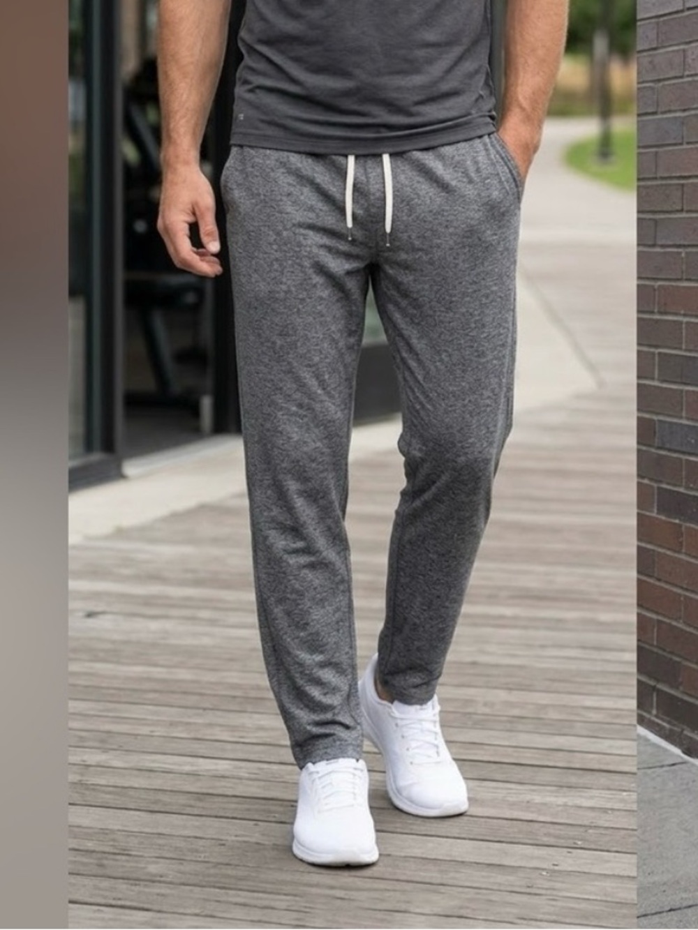 Vuori Ponto Performance Pant Heather Gray Large